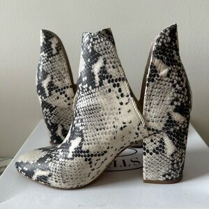 Steve Madden Snakeskin Rookie Ankle Boots